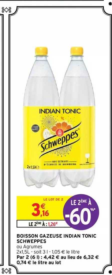 boisson gazeuse indian tonic schweppes