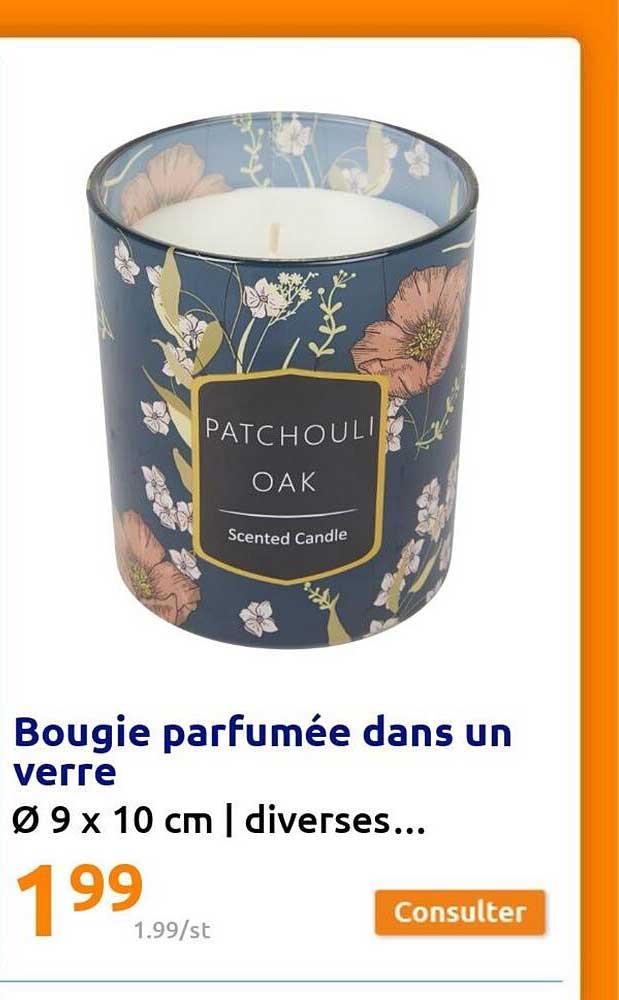 bougie parfumée dans un verre
