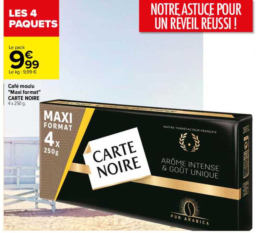 café moulu "maxi format" carte noire
