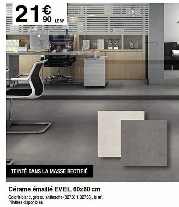 cérame émaillé eveil 60x60 cm