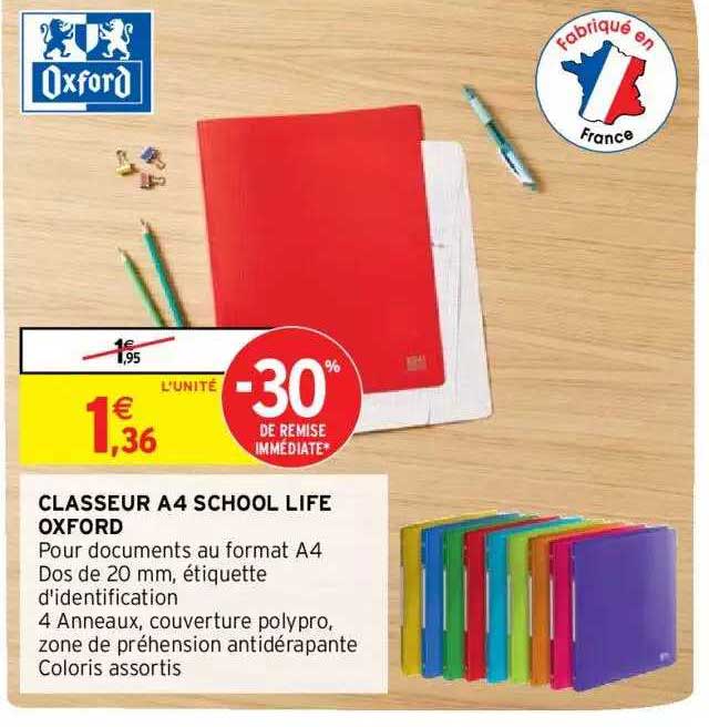 Classeur A4 School Life Oxford