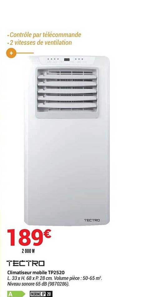 Climatiseur Mobile Tp2520 Tectro