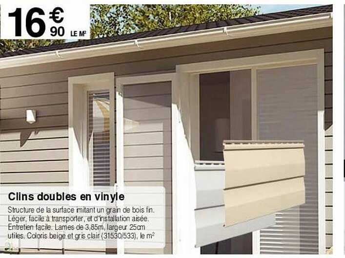 clins doubles en vinyle