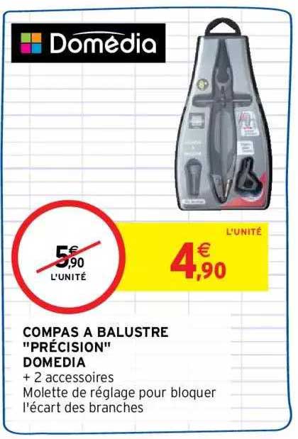 compas à balustre "précision" domedia