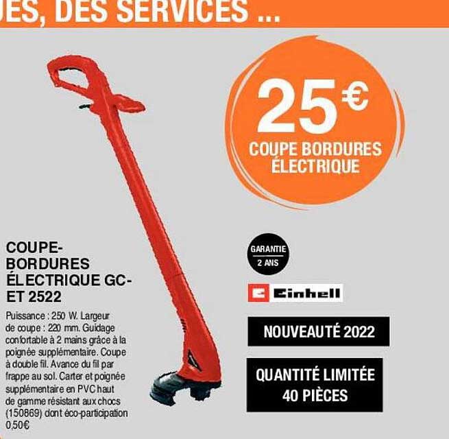 coupe-bordures électrique gc-et 2522 einhell