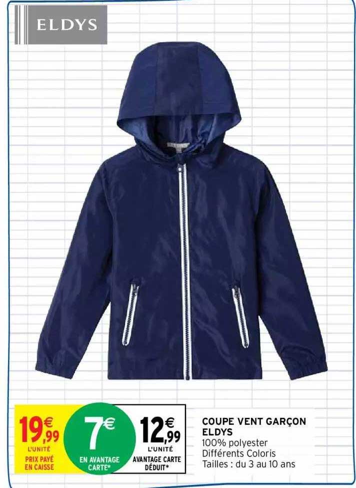 coupe vent garçon eldys