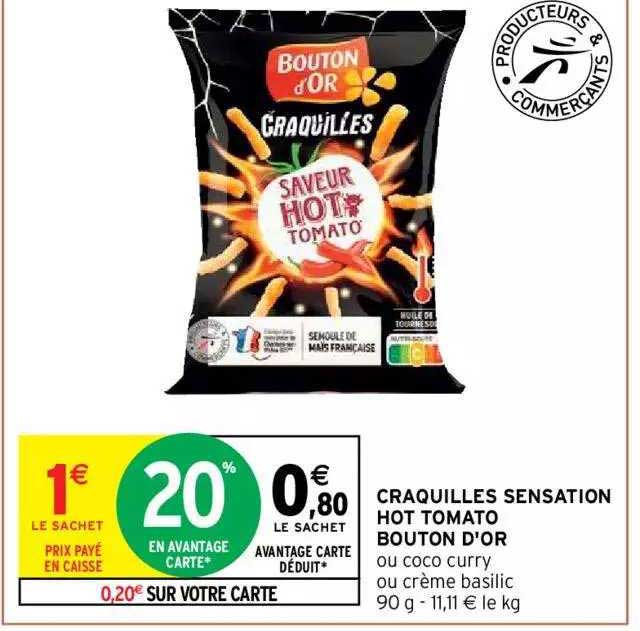 craquilles sensation hot tomato bouton d'or