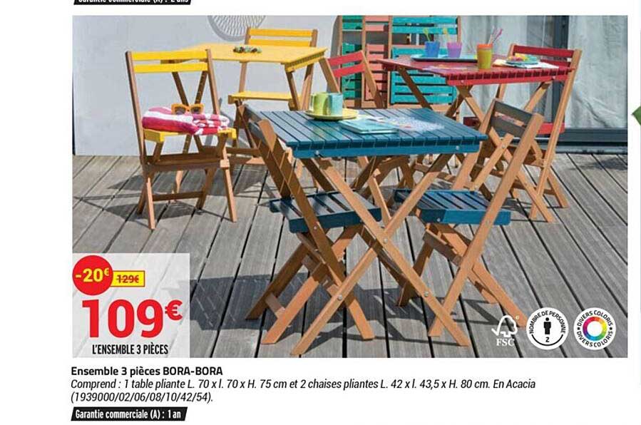 ensemble 3 pièces bora-bora