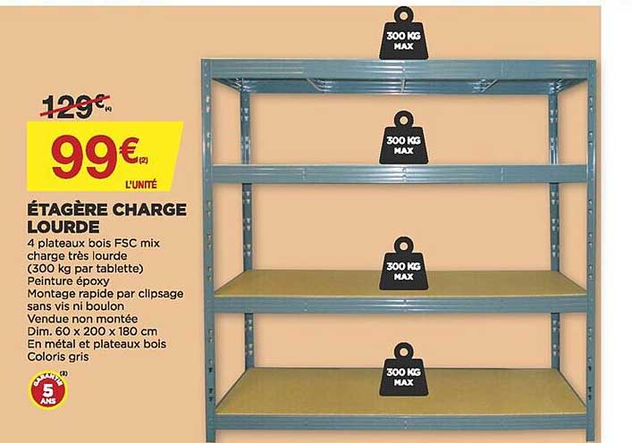 étagère charge lourde