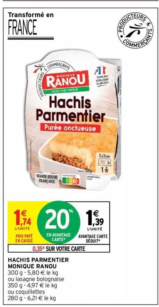 Hachis Parmentier Monique Ranou