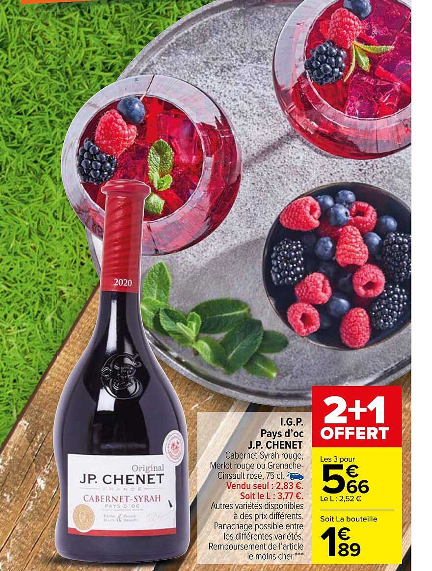 i.g.p pays d'oc j.p chenet