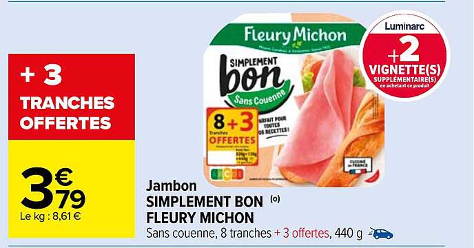 jambon simplement bon fleury michon