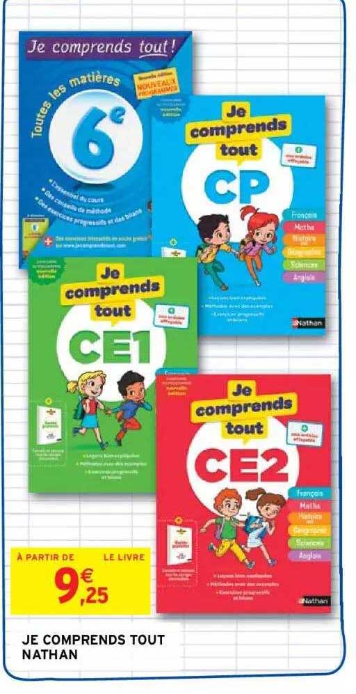 Je Comprend Tout Nathan