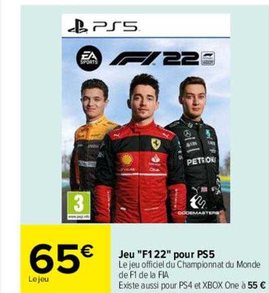 Jeu "f122" Pour Ps5