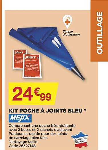 kit poche à joints bleu mejix