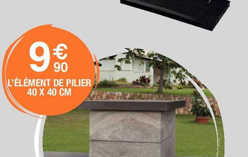 L'élément De Pilier 40 X 40 Cm