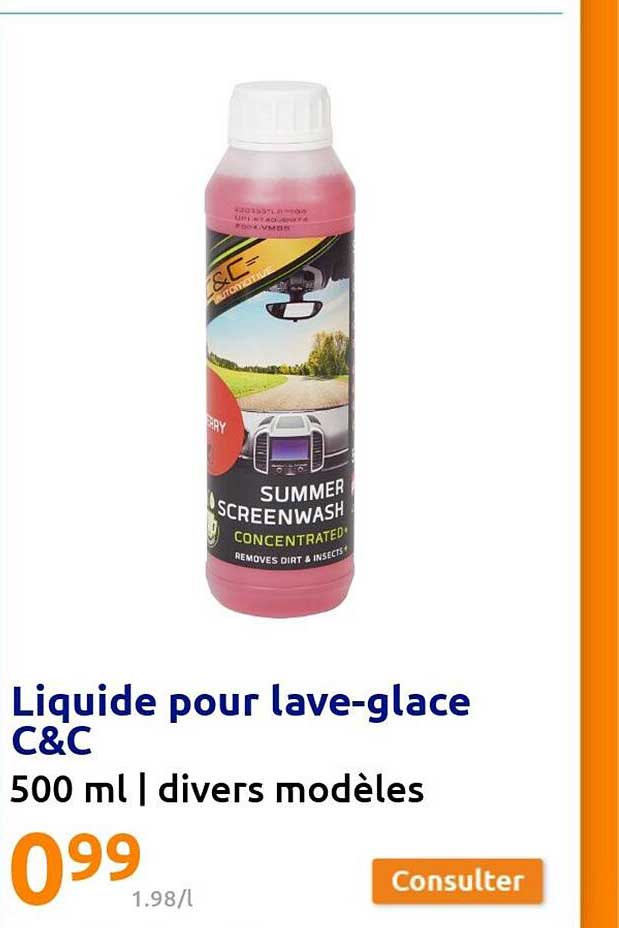 liquide pour lave-glace c&c