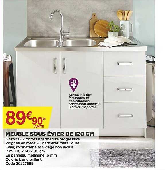Meubles Sous évier De 120 Cm