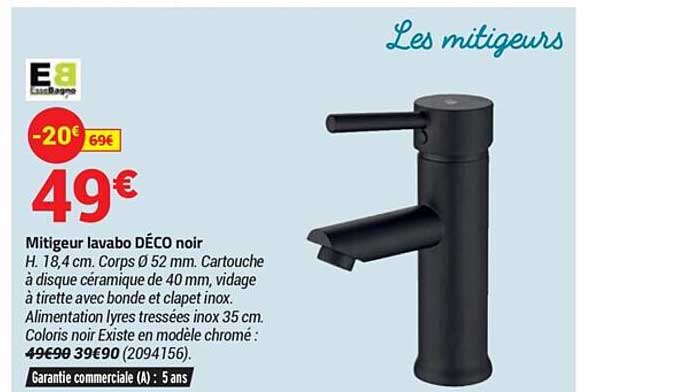 mitiguer lavabo déco noir