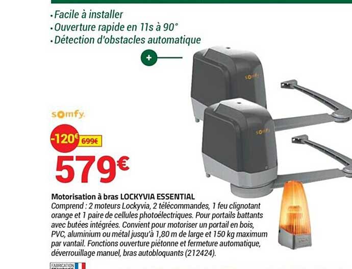 Motorisation à Bras Lockyvia Essential