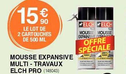 mousse expansive multi - travaux elch pro
