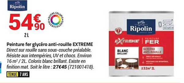 peinture fer glycéro anti-rouille extreme ripolin