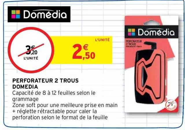 perforateur 2 trous  domedia