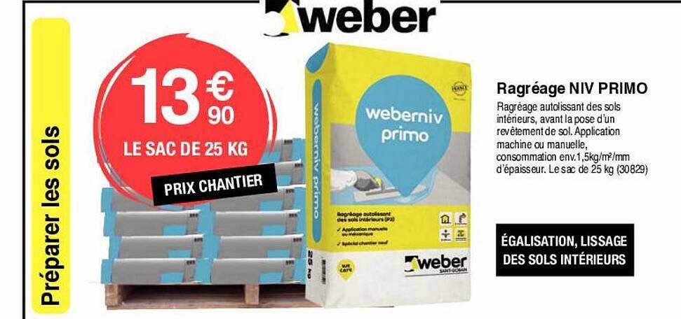 ragréage niv primo weber