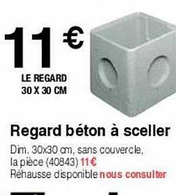 regard béton à sceller