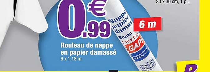 Rouleau De Nappe En Papier Damassé