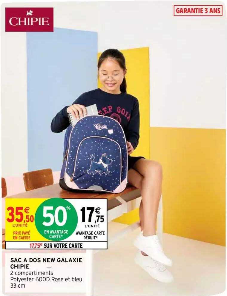 sac à dos new galaxie chipie