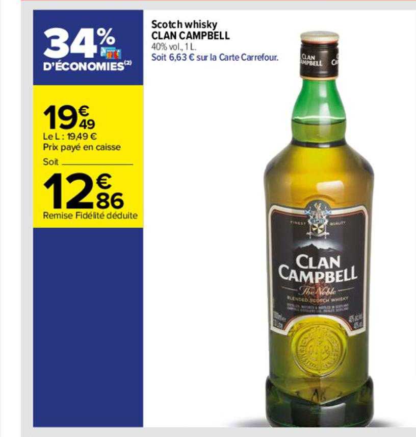 scotch whisky clan campbell