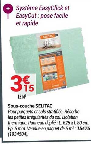 sous-couche selitac