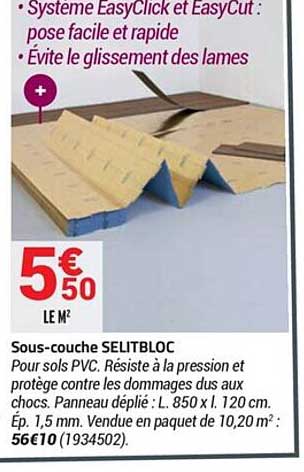 sous-couche selitbloc