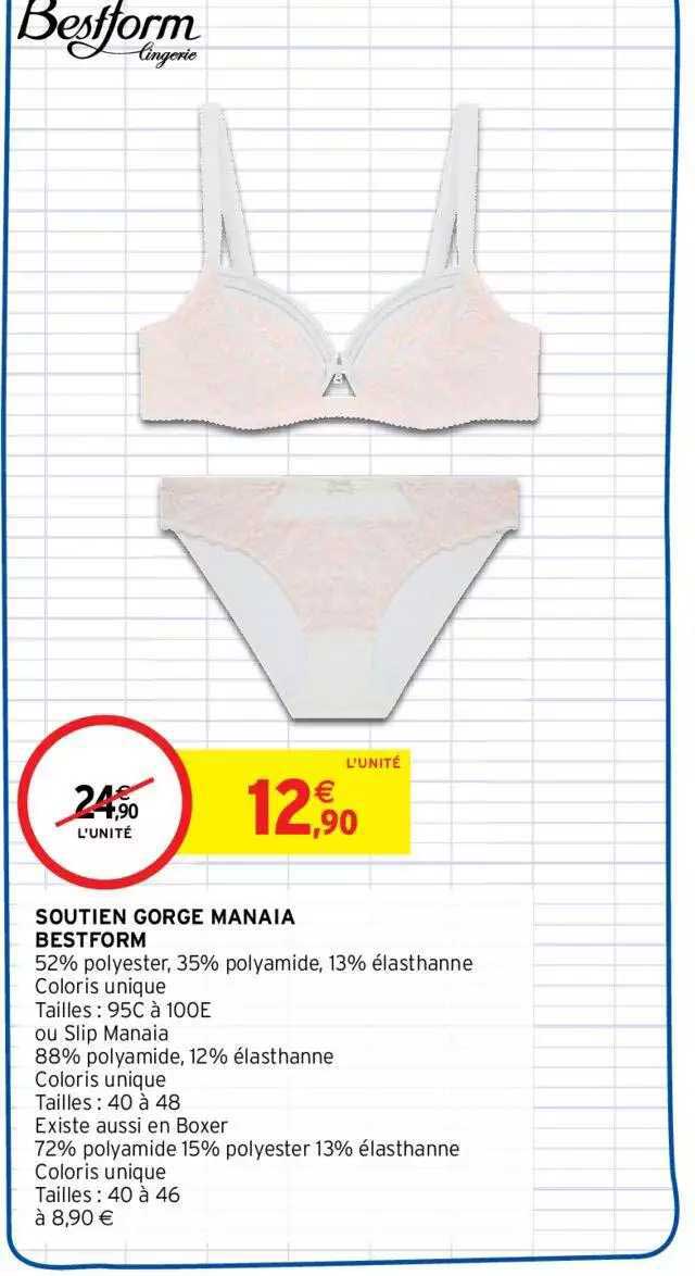soutien gorge manaia bestform
