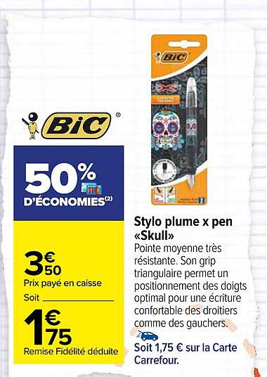 stylo plume x pen «skull»