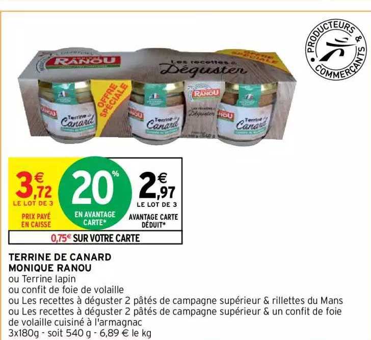 terrine de canard monique ranou