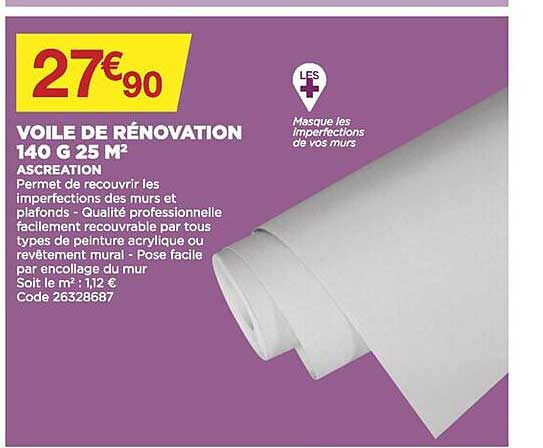 Voile De Rénovation 140g 25m²