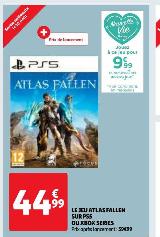 le jeu atlas fallen sur ps5 ou xbox séries