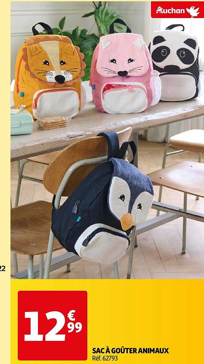 Sac à Goûter Animaux