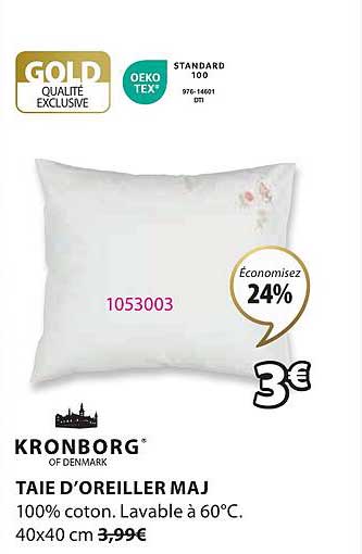 taie d'oreiller maj kronborg