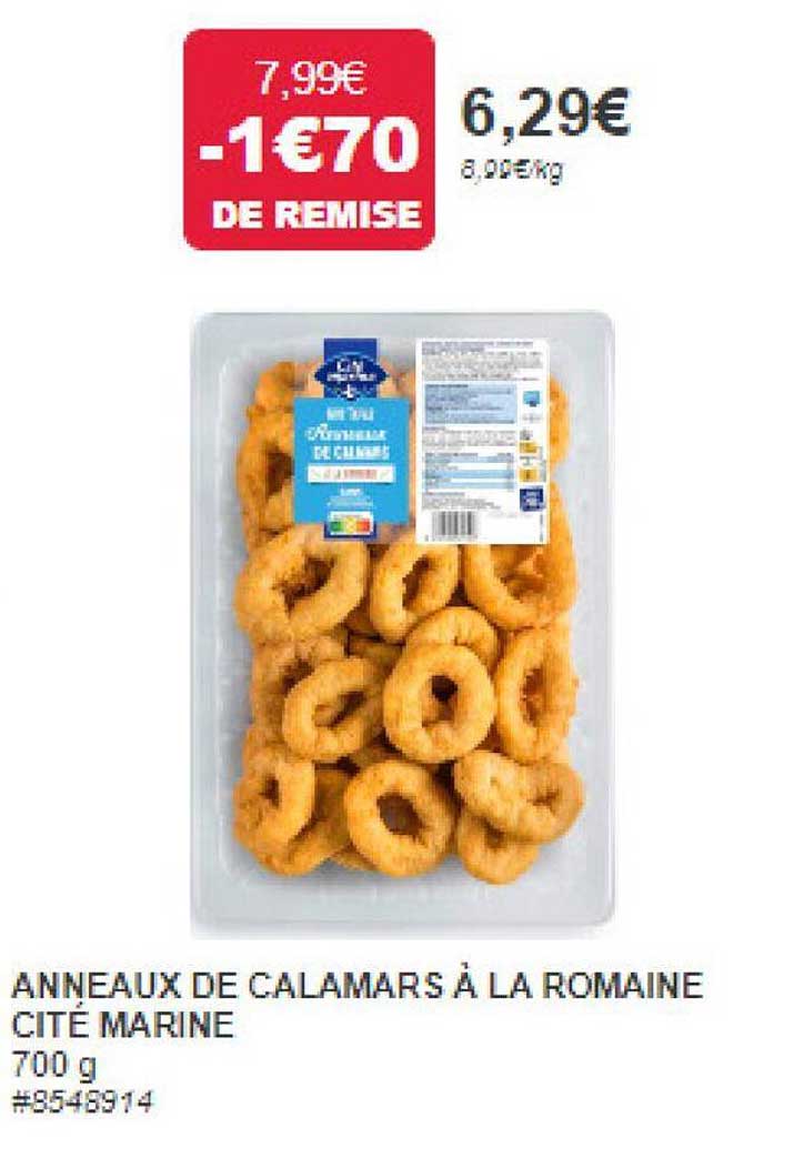 anneaux de calamars à la romaine cité marine