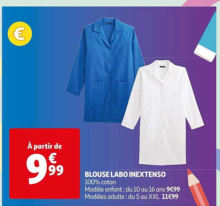 blouse labo inextenso