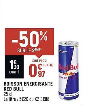 boisson énergisante red bull