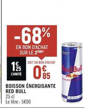 boisson énergisante red bull