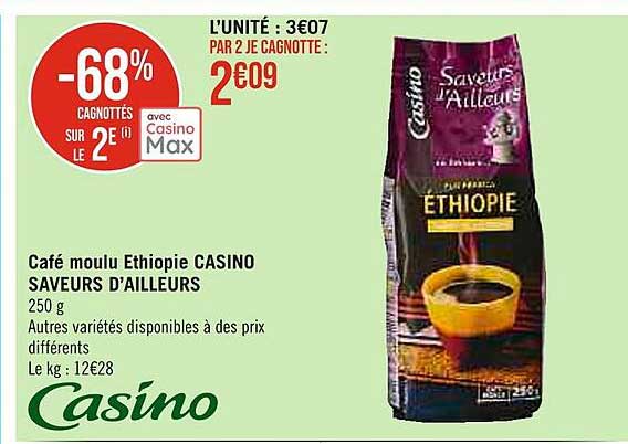 café moulu éthiopie casino saveurs d'ailleurs