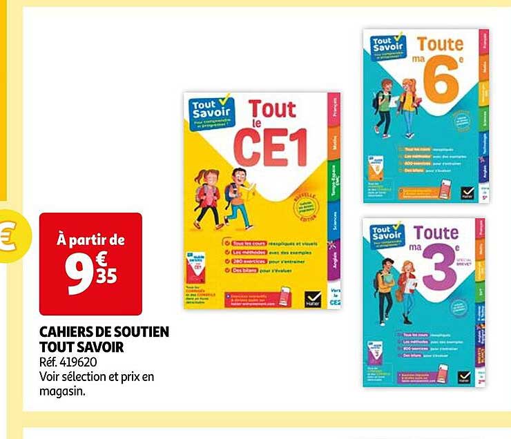 cahiers de soutien tout savoir