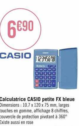 Calculatrice Casio Petite Fx Bleue