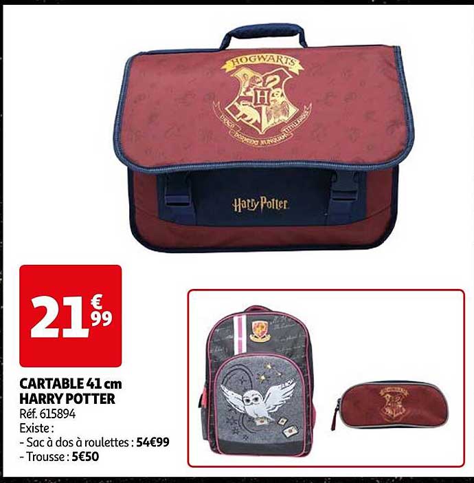 cartable 41 cm harry potter