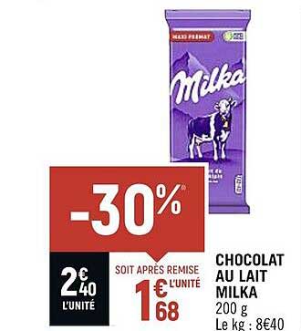 Chocolat Au Lait Milka